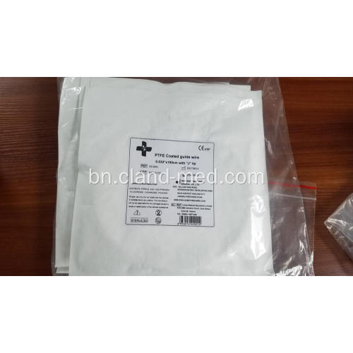 জে টিপ সোজা টিপ PTFE প্রলিপ্ত গাইড ওয়্যার